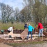 Een dag hard werken met een permatuin als resultaat